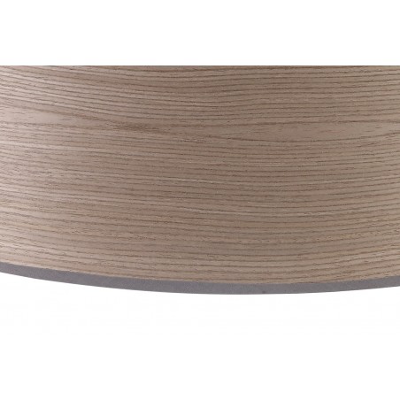 Onyx Round, 600 x 210mm Wood Effect Shade, Grey Oak/White Laminate DELight - 6