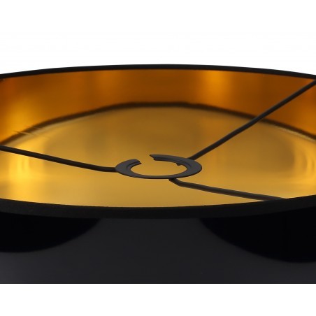 Onyx Round, 450 x 150mm Shade, Gold/Black DELight - 6