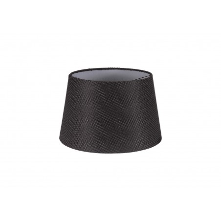 Onyx Round, 280/350 x 220mm Fabric Shade, Charcoal Grey/White Laminate DELight - 1