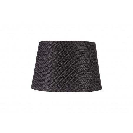 Onyx Round, 320/400 x 260mm Fabric Shade, Charcoal Grey/White Laminate DELight - 3