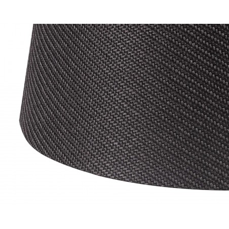 Onyx Round, 320/400 x 260mm Fabric Shade, Charcoal Grey/White Laminate DELight - 5