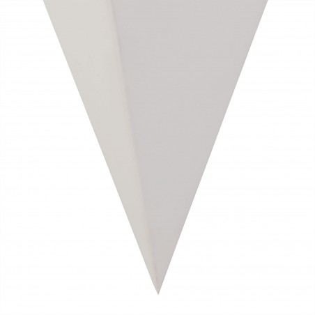 Emma Triangle Wall Lamp, 1 x G9, White Paintable Gypsum DELight - 5