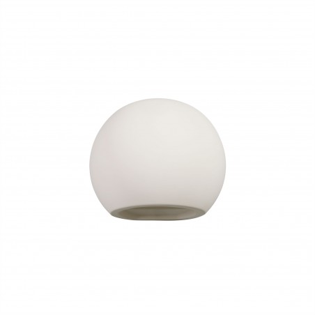 Emma Round Ball Up & Down Wall Lamp, 1 x G9, White Paintable Gypsum DELight - 3