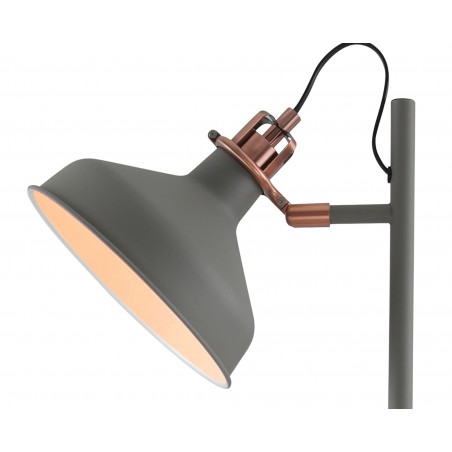 Hydra Floor Lamp, 2 x E27, Sand Grey/Copper/White DELight - 6