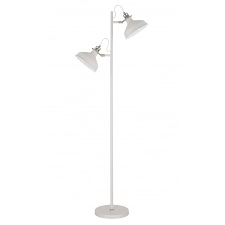 Hydra Floor Lamp, 2 x E27, Sand White/Satin Nickel/White DELight - 3