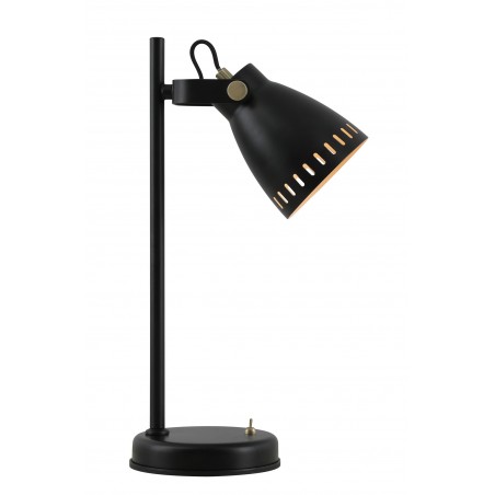 Pavo Adjustable Table Lamp, 1 x E27, Matt Black/Antique Brass/Khaki DELight - 1