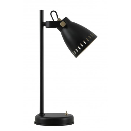 Pavo Adjustable Table Lamp, 1 x E27, Matt Black/Antique Brass/Khaki DELight - 3