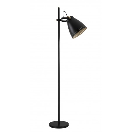 Pavo Adjustable Floor Lamp, 1 x E27, Matt Black/Antique Brass/Khaki DELight - 3