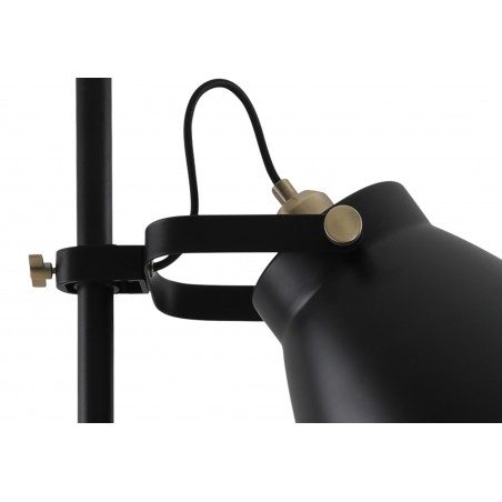 Pavo Adjustable Floor Lamp, 1 x E27, Matt Black/Antique Brass/Khaki DELight - 6