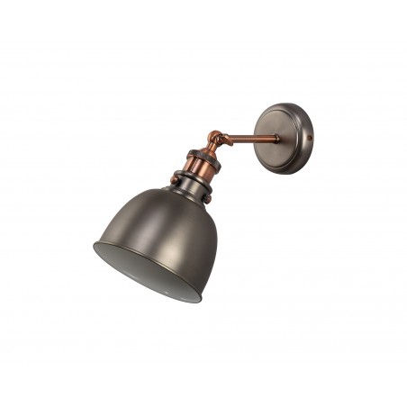 Comet Adjustable Wall Lamp, 1 x E27, Antique Silver/Copper/White DELight - 3