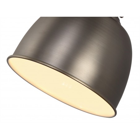 Comet Adjustable Wall Lamp, 1 x E27, Antique Silver/Copper/White DELight - 6