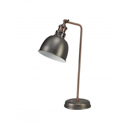 Comet Adjustable Table Lamp, 1 x E27, Antique Silver/Copper/White DELight - 3