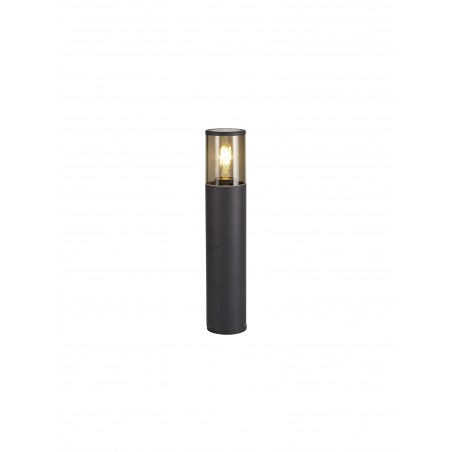 Divina 45cm Post Lamp 1 x E27, IP54, Anthracite/Smoked, 2yrs Warranty DELight - 1