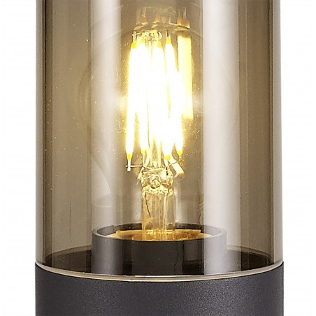 Divina 45cm Post Lamp 1 x E27, IP54, Anthracite/Smoked, 2yrs Warranty DELight - 7