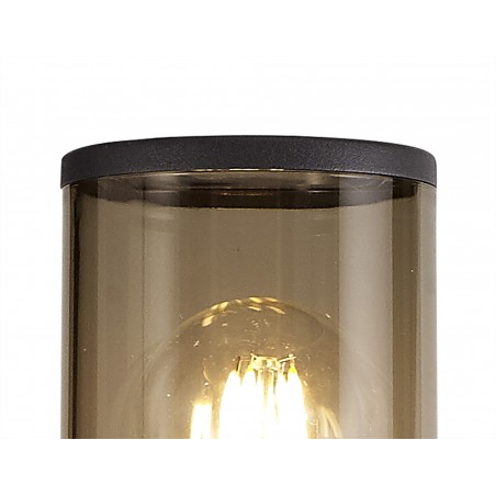 Divina 90cm Post Lamp 1 x E27, IP54, Anthracite/Smoked, 2yrs Warranty DELight - 6