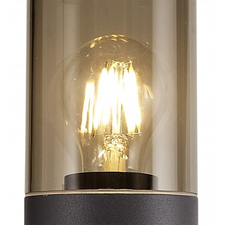 Divina 90cm Post Lamp 1 x E27, IP54, Anthracite/Smoked, 2yrs Warranty DELight - 7