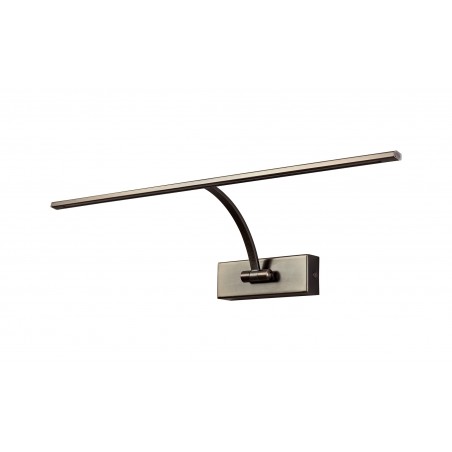Alya Large 1 Arm Wall Lamp/Picture Light, 1 x 10W LED, 3000K, 850lm, Bronze, 3yrs Warranty DELight - 3