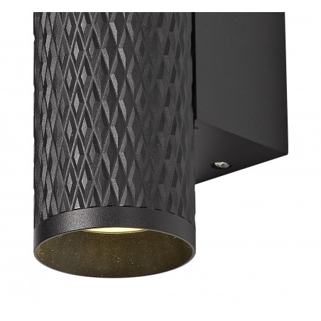 Nyx Wall Lamp, 2 x GU10, Sand Black DELight - 4