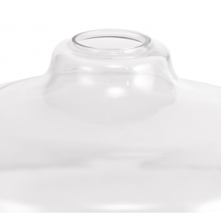 Cane Flat Round 38cm Clear Glass Lampshade DELight - 3
