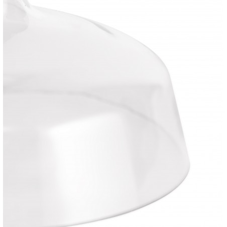 Cane Flat Round 38cm Clear Glass Lampshade DELight - 5