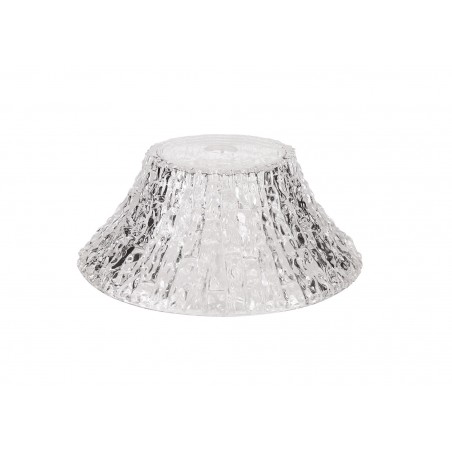 Cane Round 38cm Patterned Clear Glass Lampshade DELight - 1