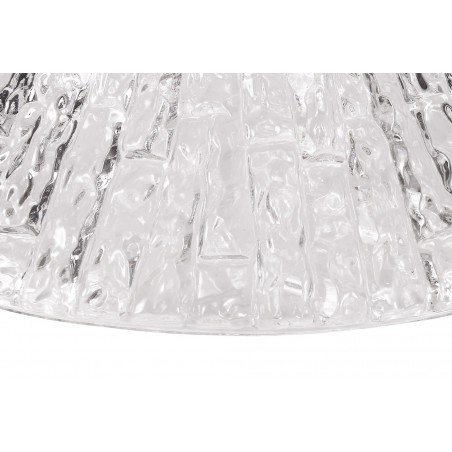 Cane Round 38cm Patterned Clear Glass Lampshade DELight - 5