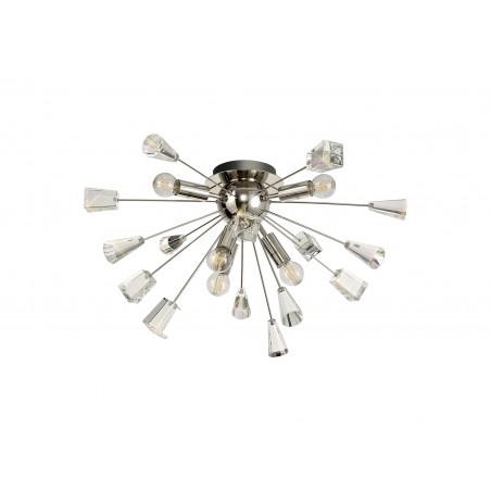 Namid Ceiling Sputnik , 6 Light E14, Polished Nickel/Crystal DELight - 4