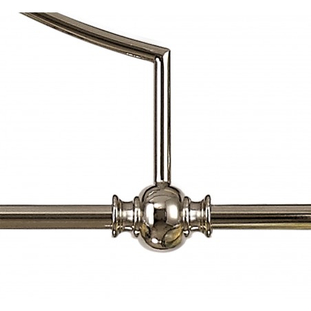 Cane Frame Only Linear Pendant, 3 x E27, Polished Nickel DELight - 6