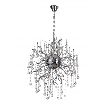 Tara Dimmable Pendant, 24 x 1.7W LED, 3000K, 3150lm, Polished Chrome, 3yrs Warranty DELight - 3