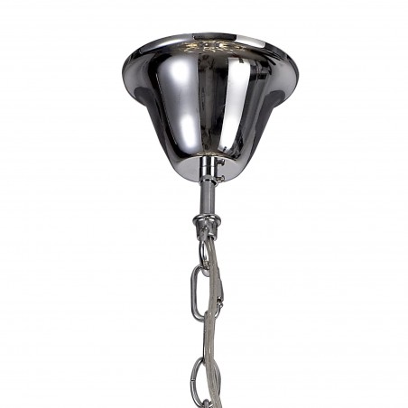 Tara Dimmable Pendant, 24 x 1.7W LED, 3000K, 3150lm, Polished Chrome, 3yrs Warranty DELight - 4
