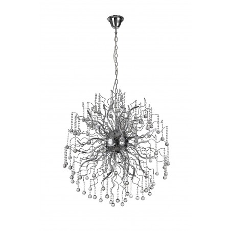 Tara Dimmable Pendant, 30 x 2.4W LED, 3000K, 5650lm, Polished Chrome, 3yrs Warranty DELight - 3