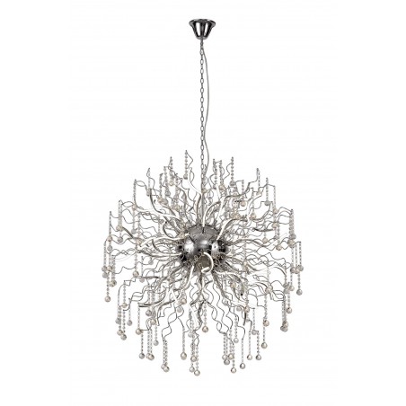 Tara Dimmable Pendant, 40 x 3.4W LED, 3000K, 10500lm, Polished Chrome, 3yrs Warranty DELight - 1