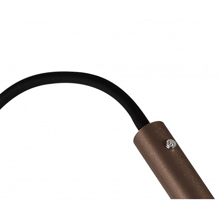 Stella Floor Lamp, 1 Light Adjustable Switched, 1 x 7W LED, 3000K, 436lm, Black/Satin Copper, 3yrs Warranty DELight - 6