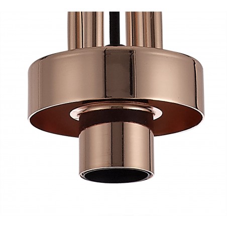Aquila 1 Light Pendant E27 With 30cm Globe Glass, Copper/Matt Black/Clear DELight - 6