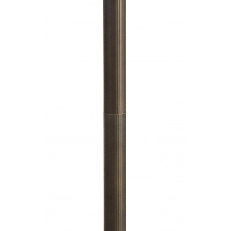 Bode 2 Light Stepped Design Floor Lamp E27 With 40cm Tiffany Shade, Beige/Clear Crystal/Aged Antique Brass DELight - 9