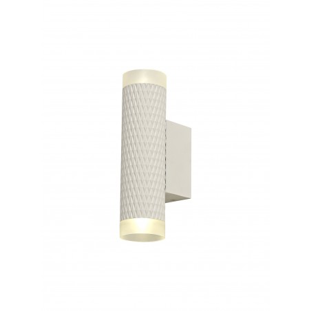 Nyx 2 Light Wall Lamp GU10, Sand White/Acrylic Rings DELight - 1
