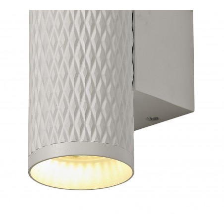 Nyx 2 Light Wall Lamp GU10, Sand White/Acrylic Rings DELight - 5