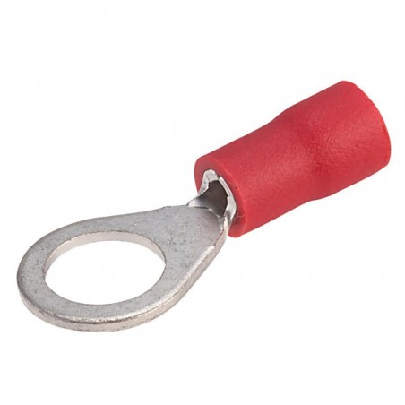 Unicrimp QRR8 Pre-insulated 8mm Red Ring Terminals Pack of 100