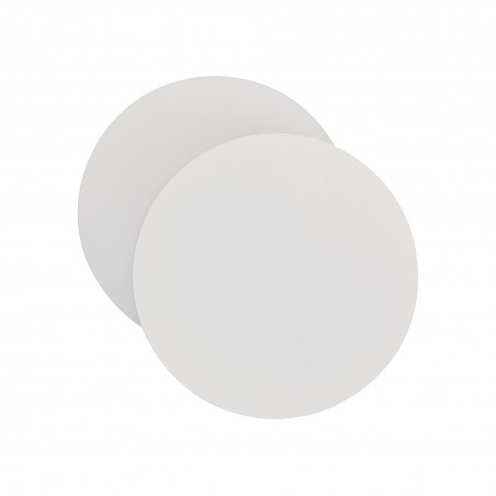 Elio Magnetic Base Wall Lamp, 12W LED 3000K 498lm, 20/19cm Round Right Offset, Sand White/Acrylic Frosted Diffuser DELight - 3