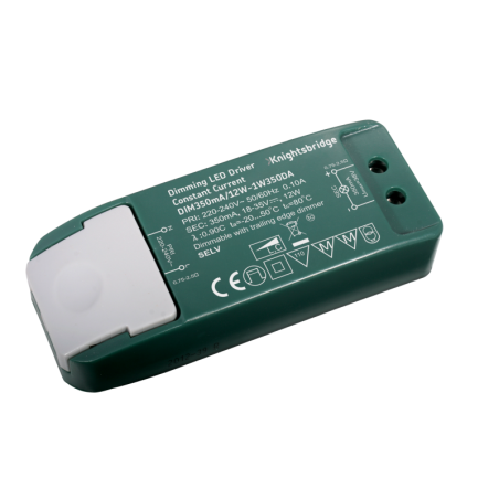 Knightsbridge 1W350DA IP20 350mA 12W LED Dimmable Driver - Constant Current