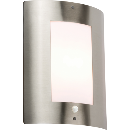 Knightsbridge NH027S 230V IP44 E27 40W max. Stainless Steel Outdoor Wall Fixture with PIR