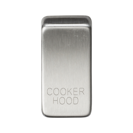 Knightsbridge GDCOOKBC Switch cover "marked COOKER HOOD" - brushed chrome-1