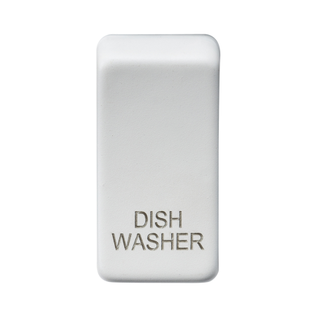 Knightsbridge GDDISHMW Switch cover "marked DISHWASHER" - matt white-1
