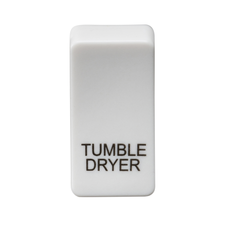 Knightsbridge GDDRYU Switch cover "marked TUMBLE DRYER" - white-1