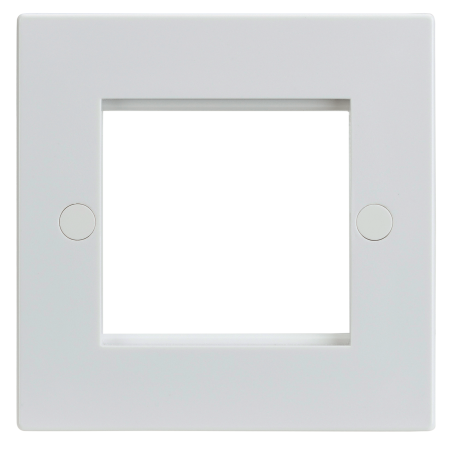 Knightsbridge NET2GWH 2G Modular Faceplate - White-1