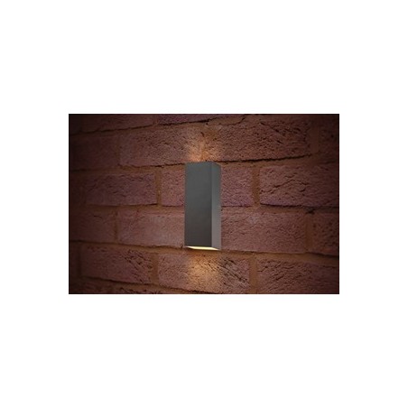 Integral ILDEA010 Outdoor Decorative Wall Light Pablo 8W 30K Up/Down Light in Dark Grey/ Warm White-1