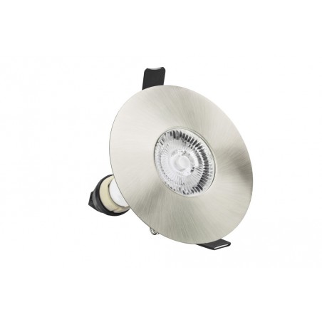Integral ILDLFR70D016 Evofire Fire Rated Round Downlight 70MM Cutout IP65 in Satin Nickel-1