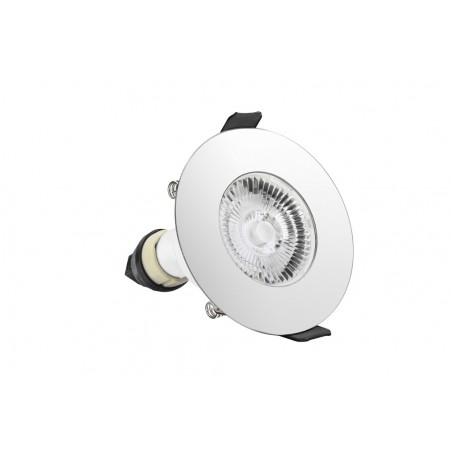 Integral ILDLFR70D017 Evofire Fire Rated Round Downlight 70MM Cutout IP65 in Chrome-1