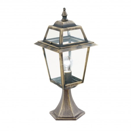 Searchlight 1524 New Orleans - 1Lt Outdoor Post (Height 50Cm) Black Gold