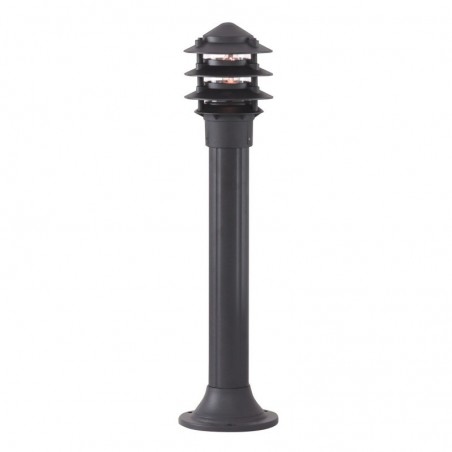 Searchlight 1076-730 Outdoor Posts Lamp/Bollard/Black Pagoda 73Cm Aluminium